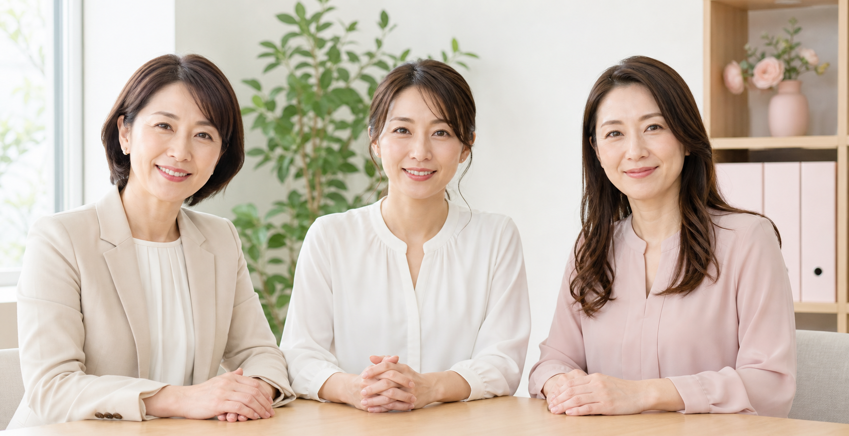 笑顔の女性スタッフ